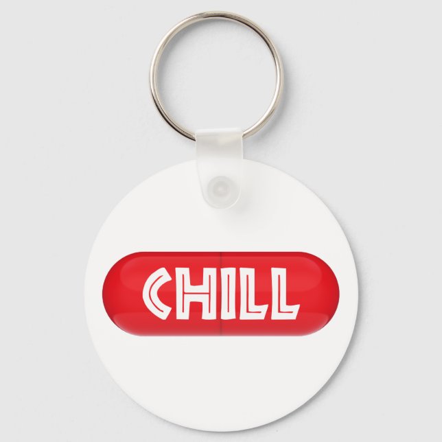 Chill Pill Keychain (Front)