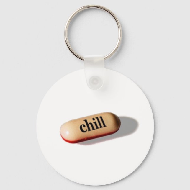Chill Pill Keychain (Front)