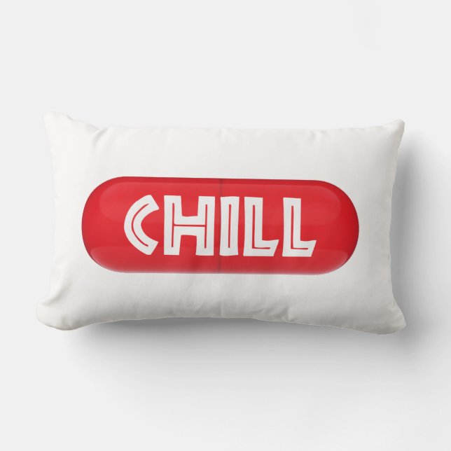 Chill Pill Lumbar Pillow (Front)