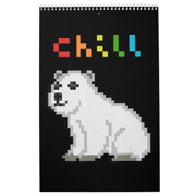 Chill Polar Bear Animal Lover Calendar (Cover)