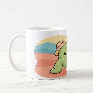 Chill Relaxing Cactus with Hat Mug - Summer Desert