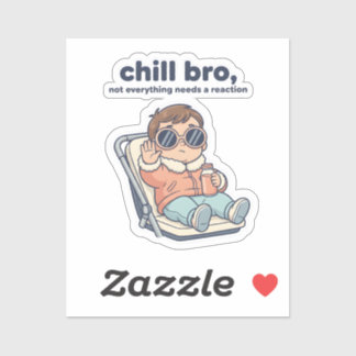 Chill Sis Funny Baby Sticker – Low Battery Mode
