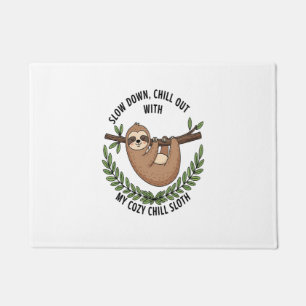 Chill Sloth, USA Animal Doormat