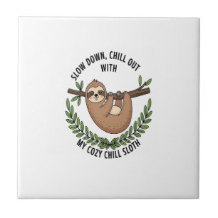 Chill Sloth, USA Animal Tile