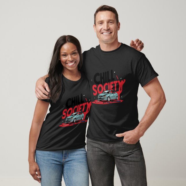 Chill Society Funny Car Repair Broken Vehicle Typo T-Shirt (Unisex)