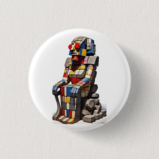 Chill Summer 1 Inch Round Button (Front)