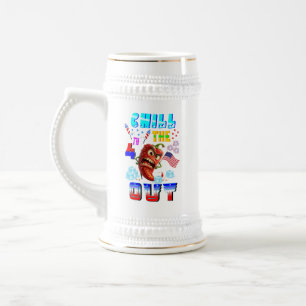 Chill The 4th Out Beer Stein