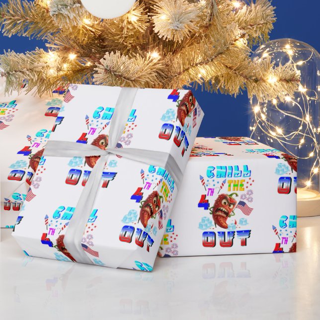 Chill The 4th Out Wrapping Paper (Holidays)