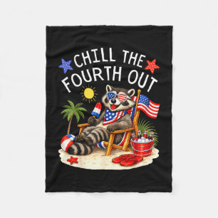 Chill the fourth out 4th of july patriotic feral fleece blanket