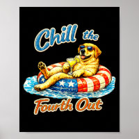 Chill the fourth out funny labrador dog lover