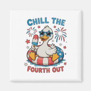 Chill The Fourth Out Goose 250th Anniversary Magnet
