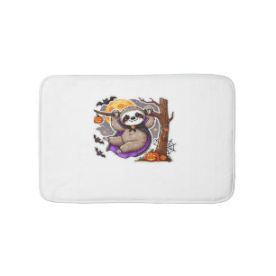 Chill Thrills Halloween Sloth Oversized T-Shirt Bath Mat