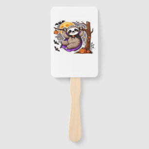 Chill Thrills Halloween Sloth Oversized T-Shirt Hand Fan