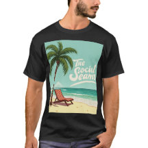 Chill tropical - Palm Tree & Beach Chair T-Shirt