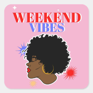 Chill up square sticker