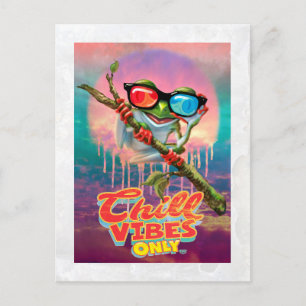 Chill Vibes Only 3D Tree Frog Postcard