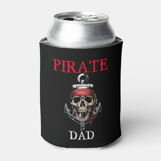Chill Your Drinks with a Fun Pirate  Can Cooler (Can Front)