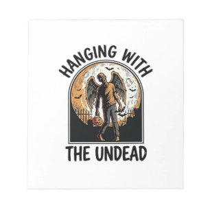 Chill Zombie Shirt Vintage Halloween Graphic_1 Notepad