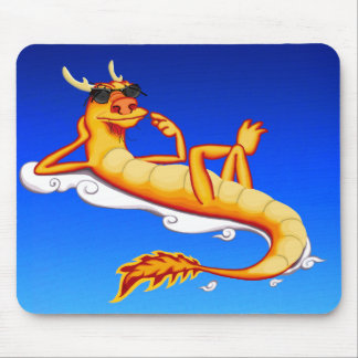 Chillax Dragon (blue) Mouse Pad