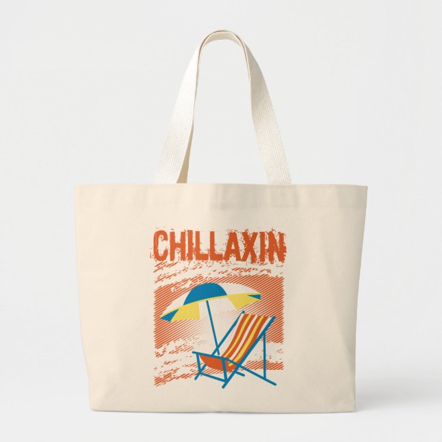 Chillaxin' Beach Bag (Front)