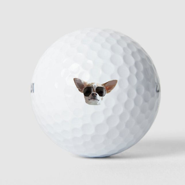 chilled chihuahua golf balls (Front)