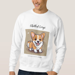 Chilled Corgi Sweatshirt - cute musical dog