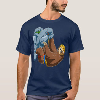 Chilled Sloth Bouldering and Rock Climbing Gift T-Shirt