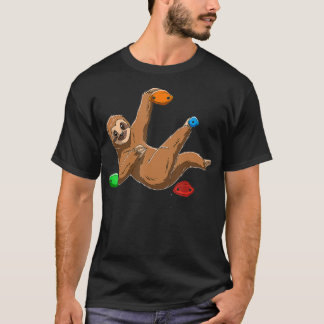 Chilled Sloth Bouldering and Rock Climbing Gift T-Shirt