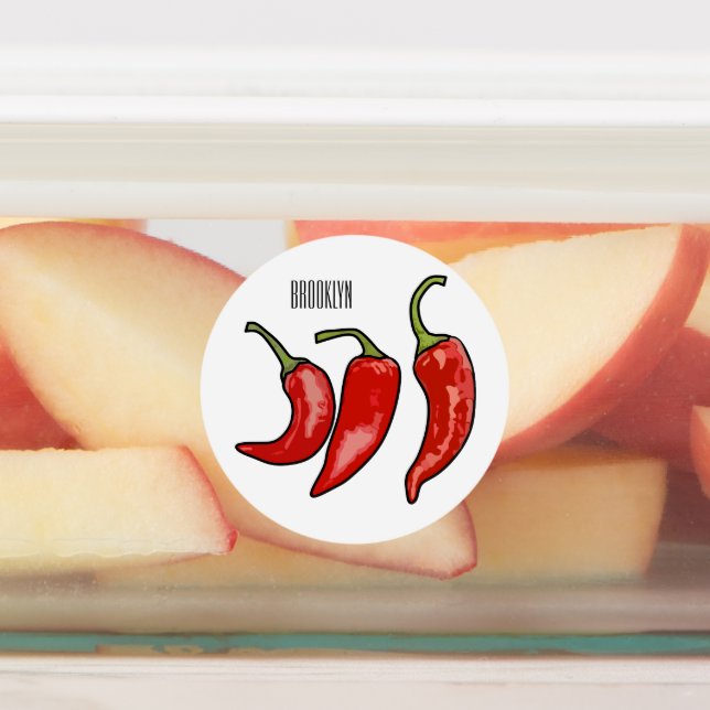 Chilli cartoon illustration  (Affixed)