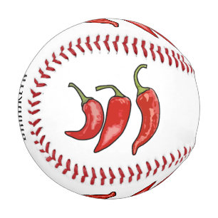 Chilli cartoon illustration baseball