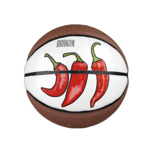 Chilli cartoon illustration mini basketball