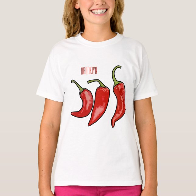 Chilli cartoon illustration  T-Shirt (Front)