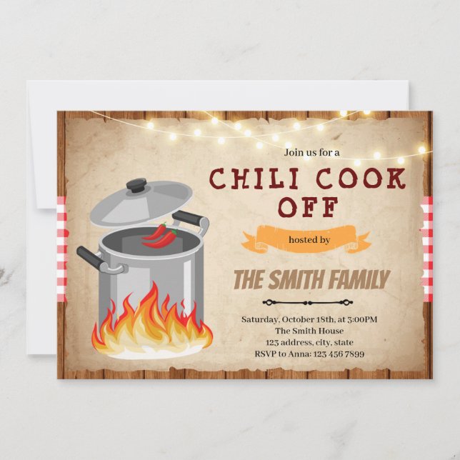 Chilli cook off Invitation (Front)