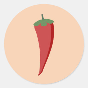 Chilli Pepper Classic Round Sticker