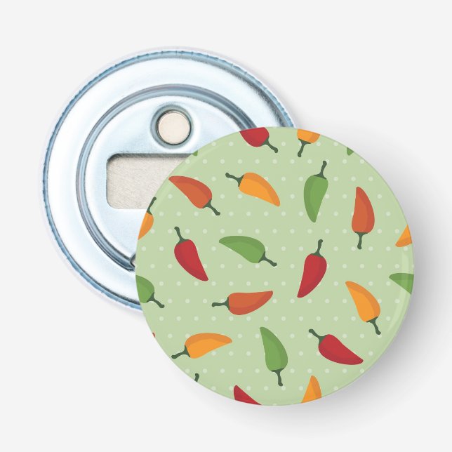 Chilli pepper pattern bottle opener (Front)
