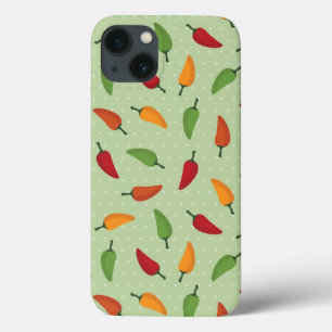 Chilli pepper pattern iPhone 13 case