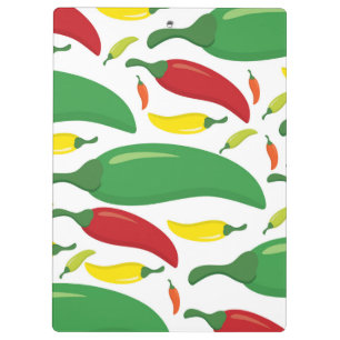 Chilli pepper pattern clipboard