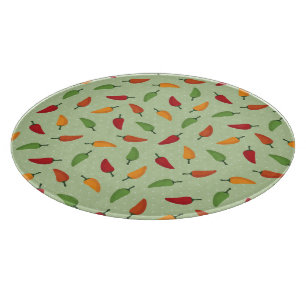 Chilli pepper pattern cutting board