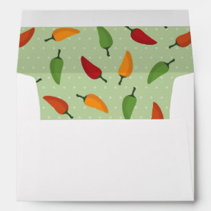 Chilli pepper pattern envelopes