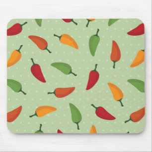 Chilli pepper pattern mouse pad