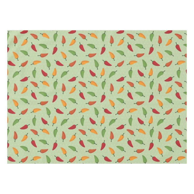 Chilli pepper pattern tablecloth (Front (Horizontal))