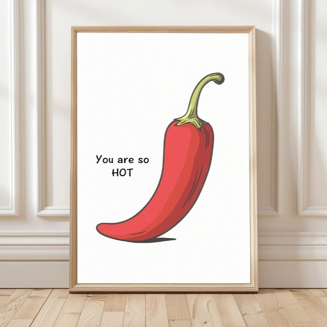 Chilli Pepper Poster, Kitchen Poster, Kitchen Wall Poster (Creator Uploaded)