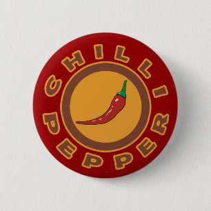 chilli pepper. spice 2 inch round button