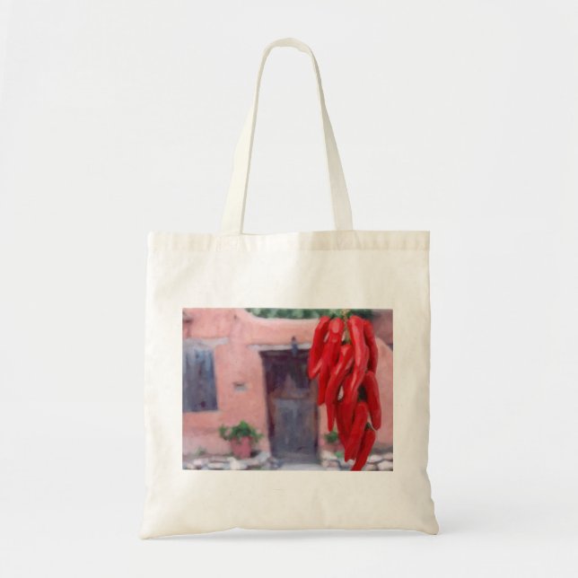 Chilli Peppers Ristra Tote Bag (Front)
