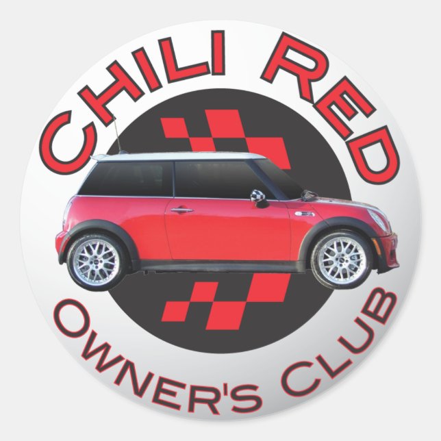 Chilli Red Owner's Club autocollant (Devant)