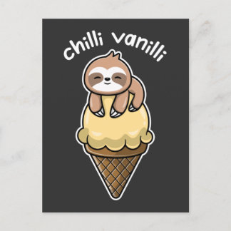 Chilli Vanilli v Chillende Faultier Postcard