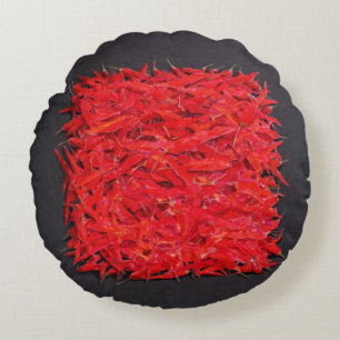 Chillies Round Pillow