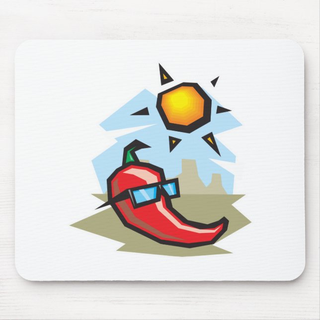 chillin chili pepper mouse pad (Front)