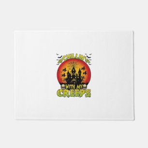 Chillin Creeps Haunted House Halloween Witches Sku Doormat