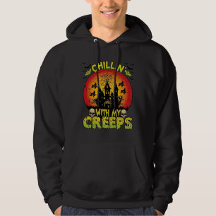 Chillin Creeps Haunted House Halloween Witches Sku Hoodie